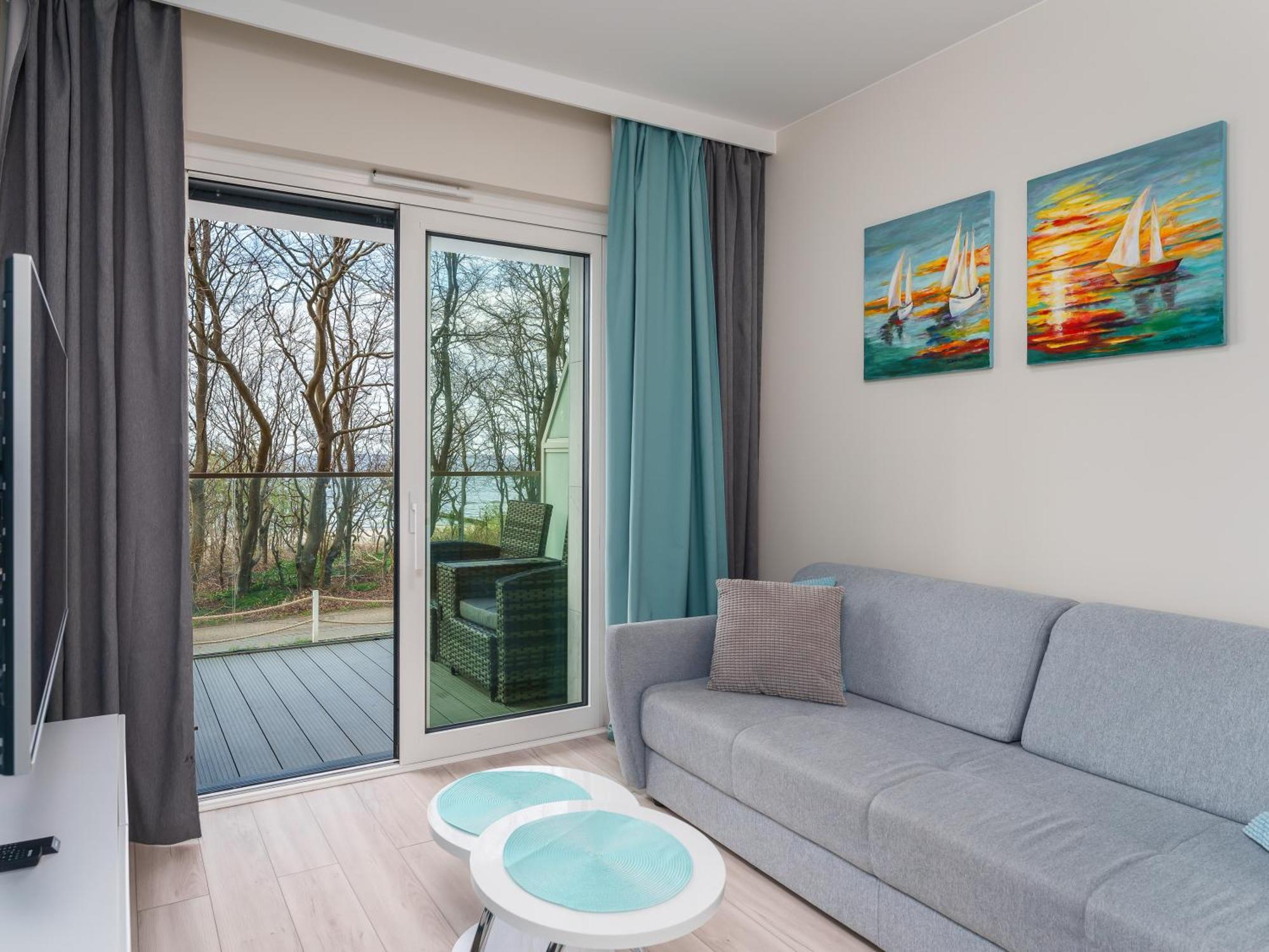 Apartament Z Widokiem Na Morze - Blekitna Perla By Perlowa Przystan Rent Sianozety Kültér fotó